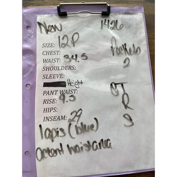 Calvin Klein Womens 12P Lapis Blue Career/Party/Wedding Guest Pockets Pants - Picture 7 of 8